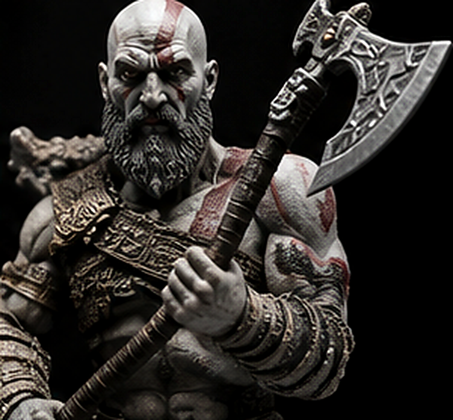 Detailed warrior figure